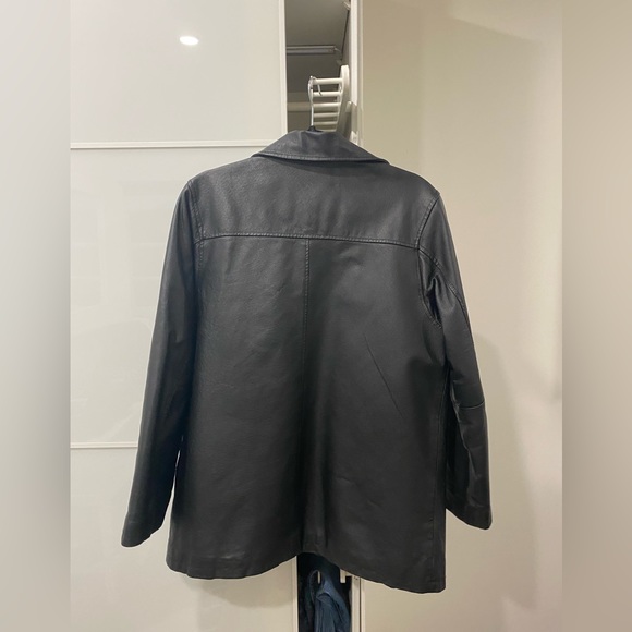 Sequence leather coat - Picture 4 of 5
